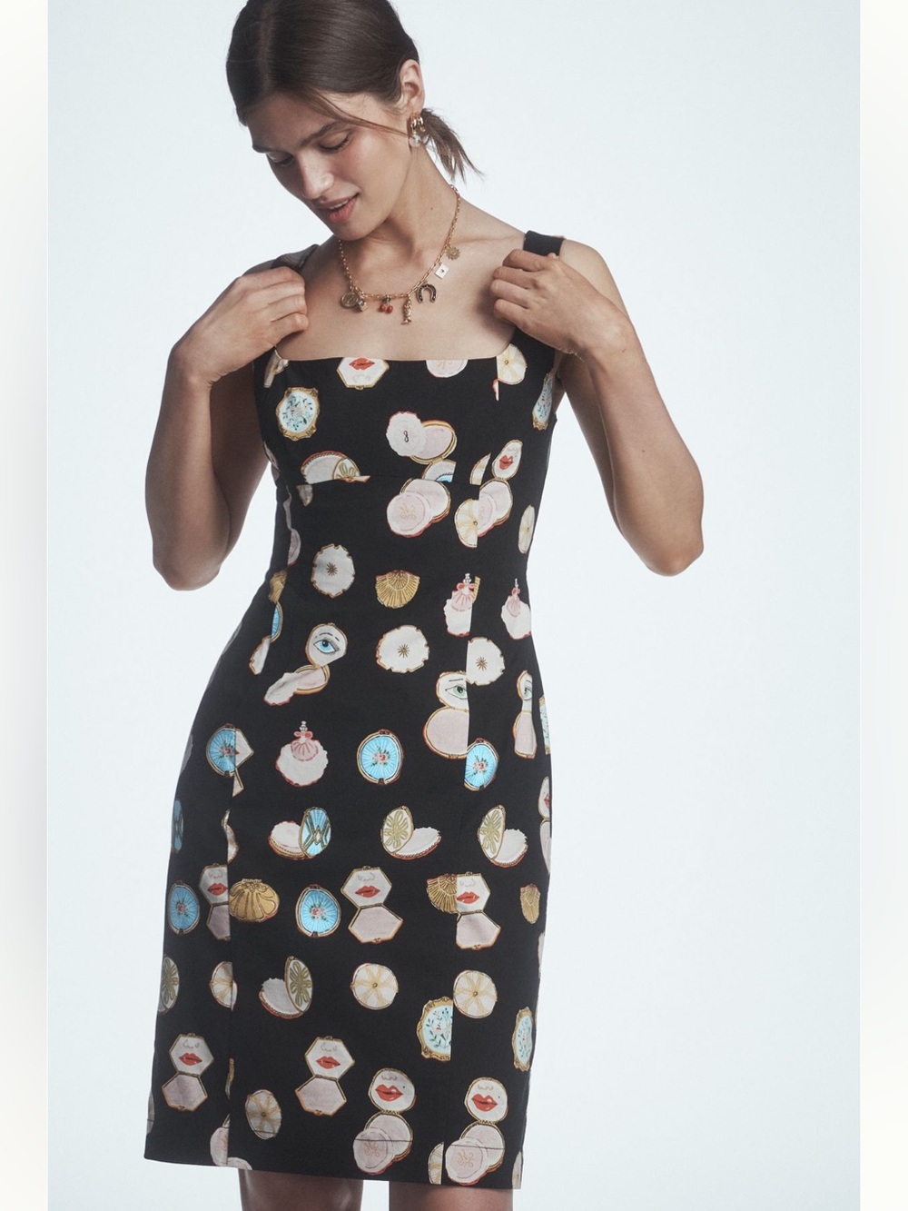 Maeve Square Neck Mini Dress